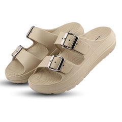 FUEL Florida Lightweight and Comfortable with Soft Cushioned Footbed & Slip-On Design for Women's (Beige)