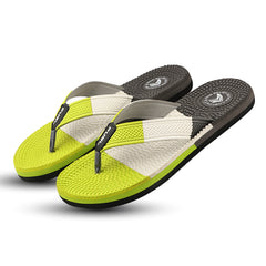 FUEL Trenzo Comfortable Slip-On Slippers with Cushioned Insole & Flexible Sole for Men's (Green)