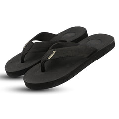 FUEL FMS-01 Comfortable with Flexible EVA Sole for Daily Comfort Slipper for Men's (Black)