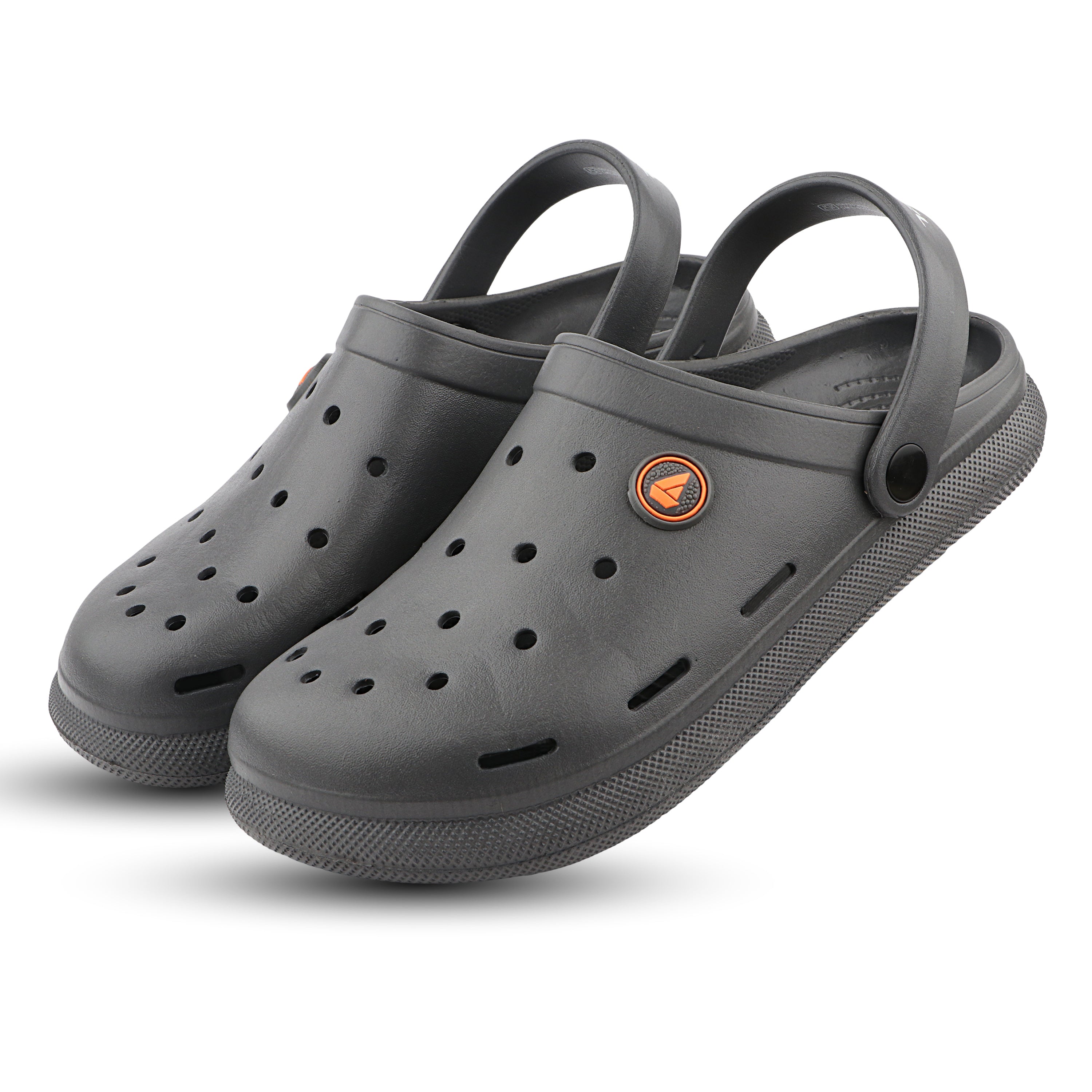 FUEL 1101 Lightweight and Comfortable Slip-On Casual Clogs with Cushioned Footbed Clogs for Men's (Grey)