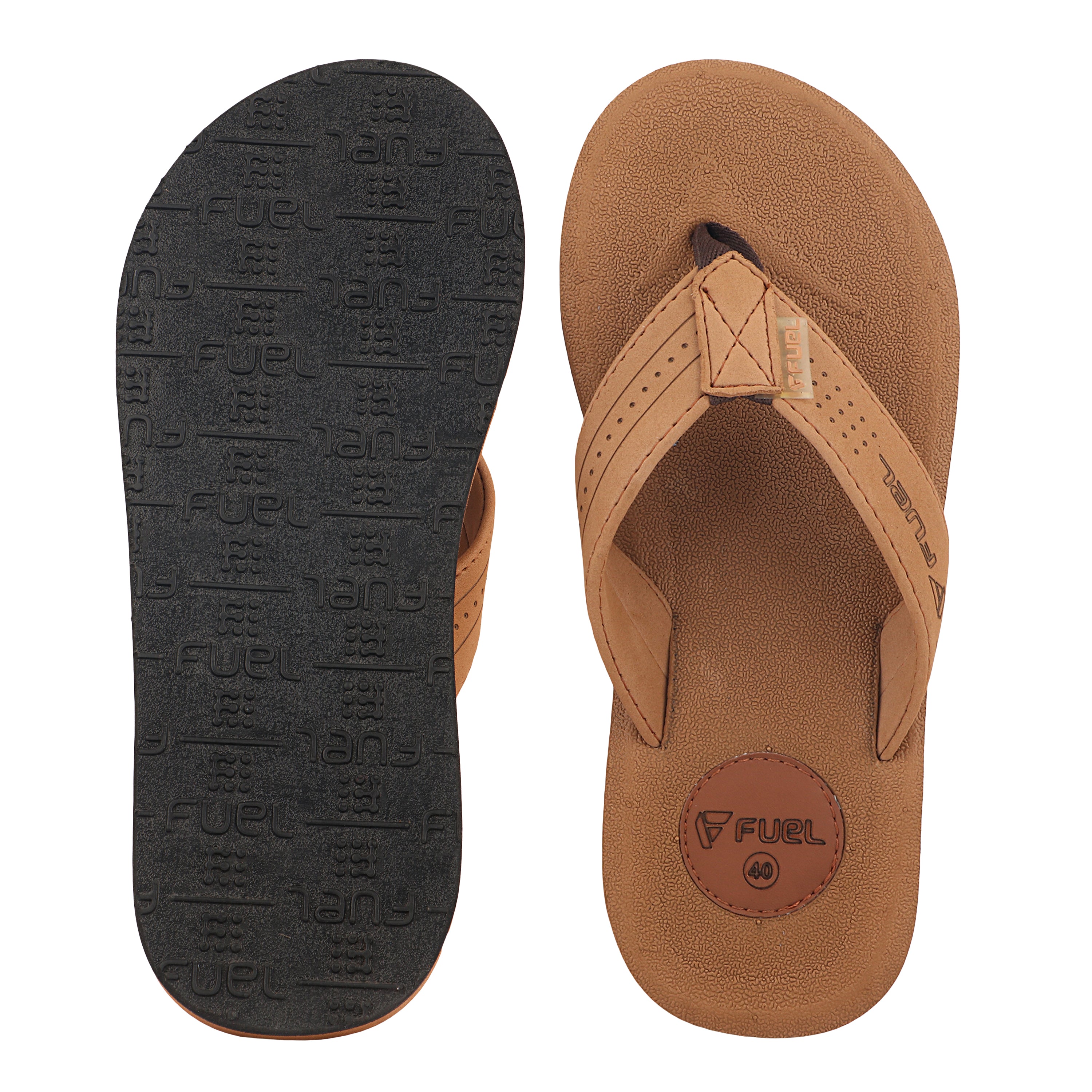 FUEL FMS-01 Comfortable with Flexible EVA Sole for Daily Comfort Slipper for Men's (Brown)