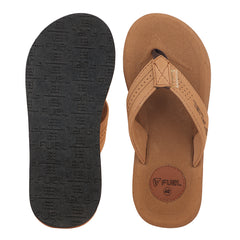 FUEL FMS-01 Comfortable with Flexible EVA Sole for Daily Comfort Slipper for Men's (Brown)
