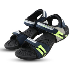 FUEL Vento-JR-02 Men’s Sports Sandals | Velcro Strap | EVA + TPR Sole | Cushioned Footbed | Lightweight Walking Sandals for Daily, Travel & Outdoor Use (Green)