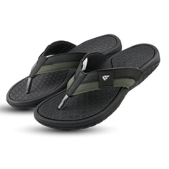 FUEL Havana Men’s Slippers | Comfortable Slip-On Slippers | Lightweight EVA + TPR Sole | Cushioned Footbed | Synthetic Casual Slippers for Daily, Home, Walking & Regular Use (Green)