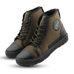 FUEL Yodha Adventure Jungle Boots for Men – Olive Canvas Tactical Boots