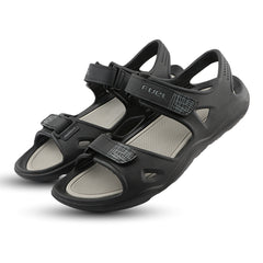 FUEL Jacob-01 Sports Sandal – Comfortable & Durable EVA Footwear with Adjustable Velcro Closure and Cushioned Footbed for Walking, Casual Wear & Outdoor Activities (Black)