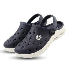 FUEL XO-Rova Clogs for Men – Lightweight & Comfortable EVA Clogs with Cushioned Footbed, Slip-On Design and Durable Sole for Everyday Wear, (Navy)