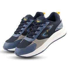 FUEL XO-Blaze Shoes for Men – Stylish & Lightweight Lycra Upper Shoes with Comfortable EVA Insole and Durable Sole for Everyday Casual Wear, (Blue, Purple)