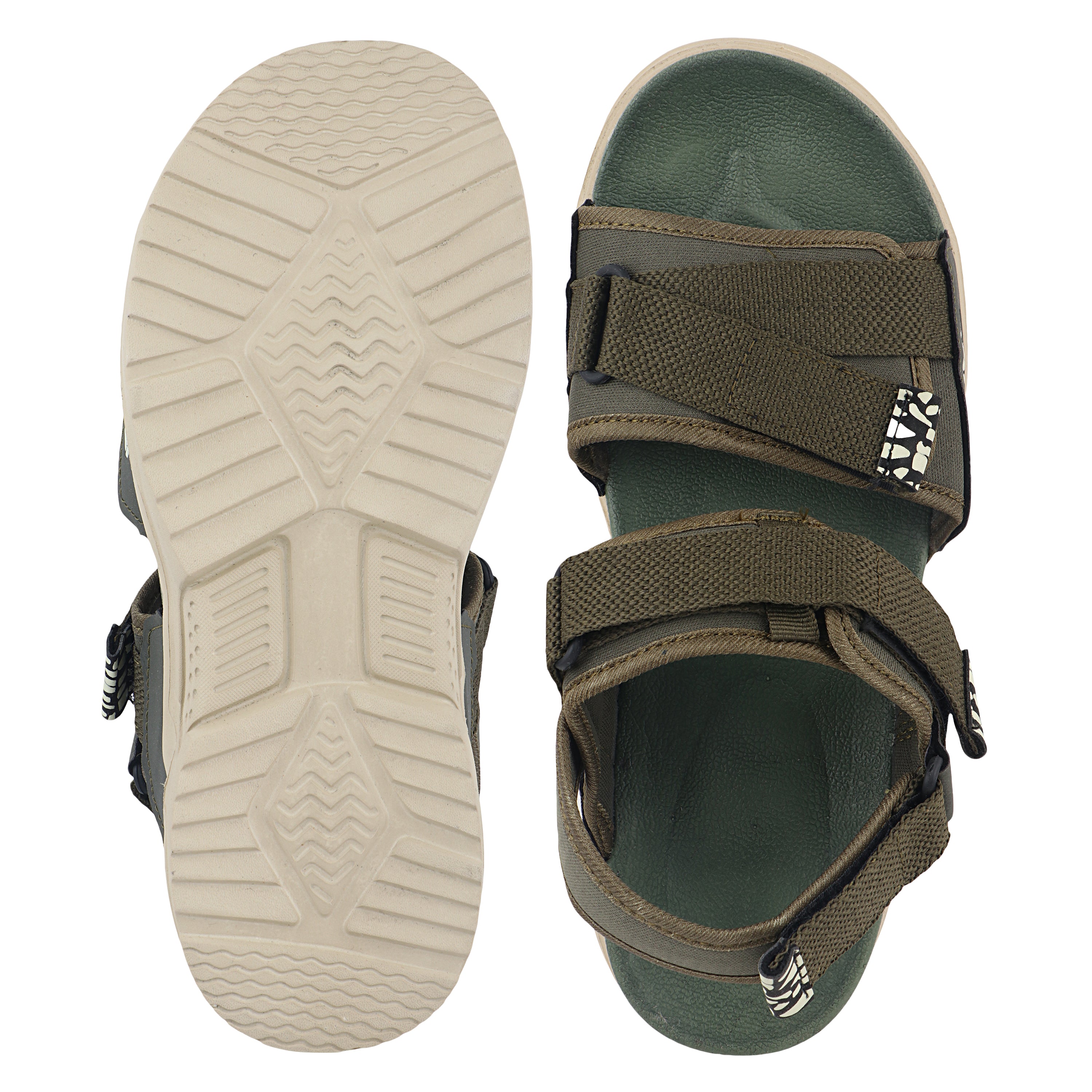 Fuel Combat-1 Sandal For Men's (BEIGE/OLIVE)