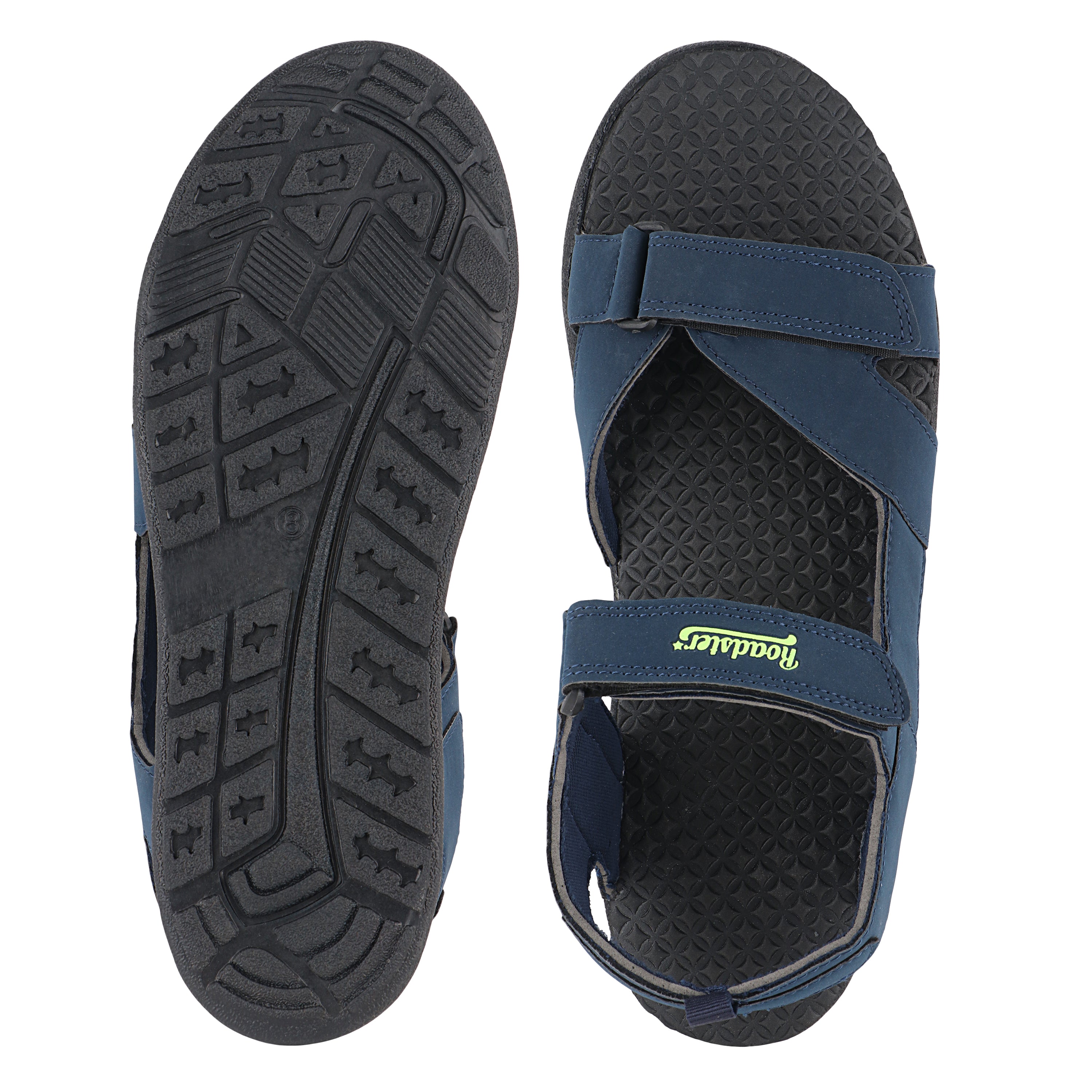 Fuel Roadster-02 Sandals For Men (Navy-Yellow)