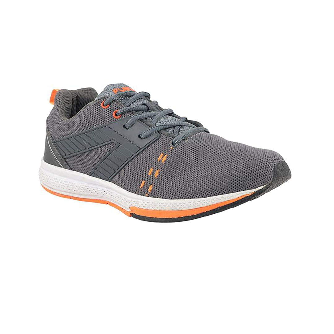 Fuel Crown Sport Shoes For Men's (GREY/ ORANGE)