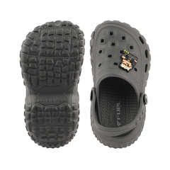 FUEL Poddle Cute & Lightweight EVA Slip-On Clogs for Kids (GREY)