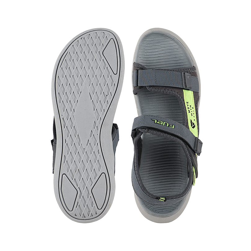 Fuel Power-02 Sandal for Men  (Grey & Green)