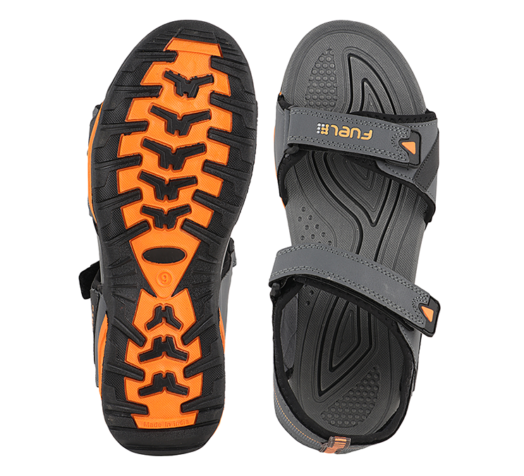 FUEL CAMRON SANDAL FOR MEN'S (GREY/ORANGE)