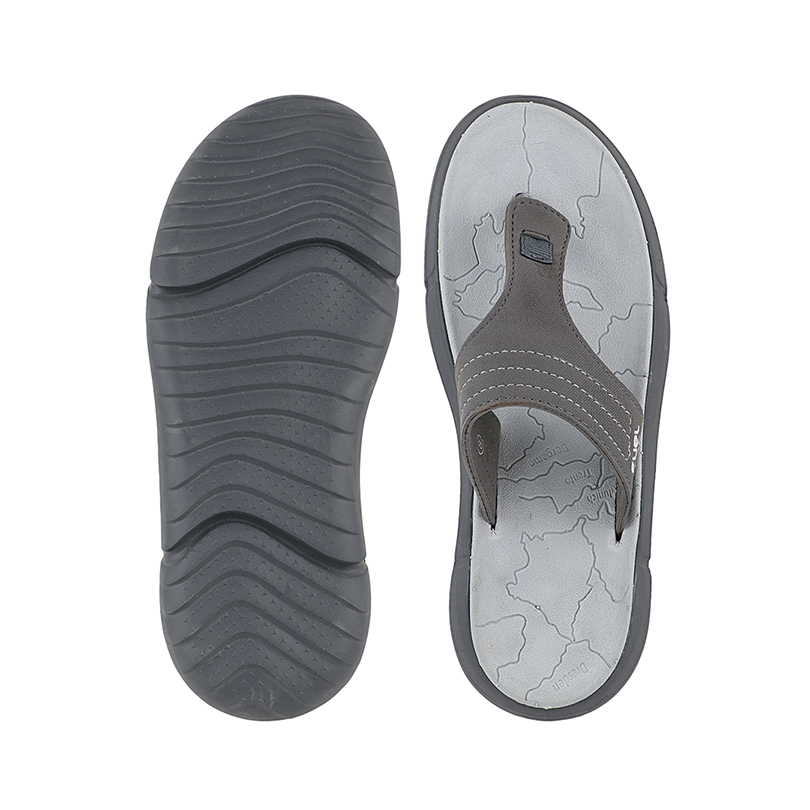 FUEL SAFARI SLIPPERS FOR MEN (GREY)