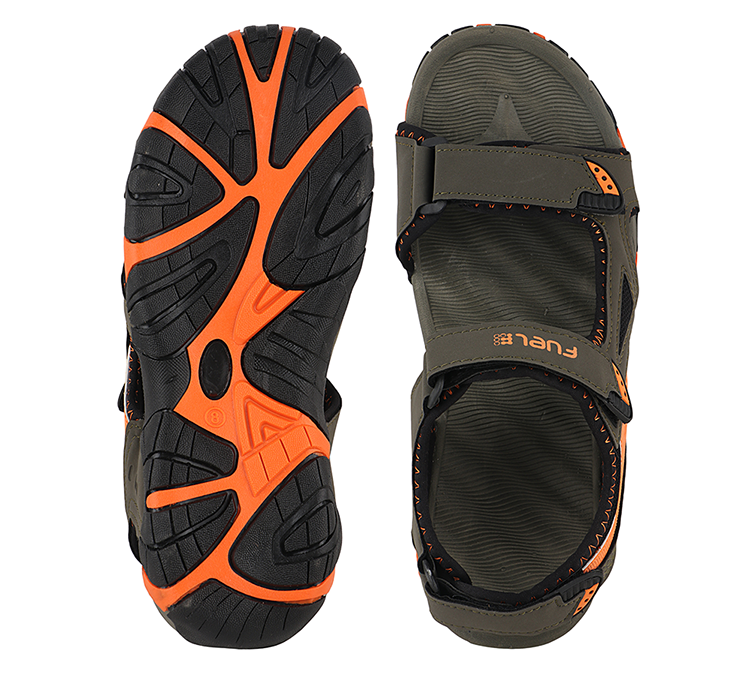 FUEL WINGER SANDALS FOR MEN'S (OLIVE-ORANGE)