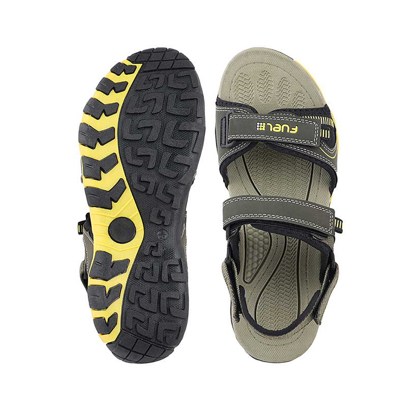 Fuel Bruno Sandals For Men's (Olive-Yellow)