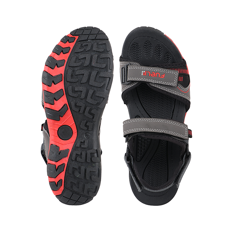 Fuel Bruno Sandals For Men's (Grey-Red)