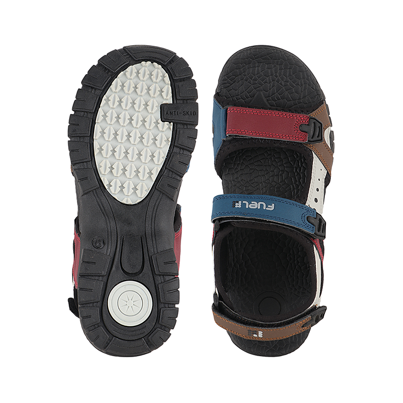 FUEL Rambo-01 Sandals For Men's (BLACK-MAROON)