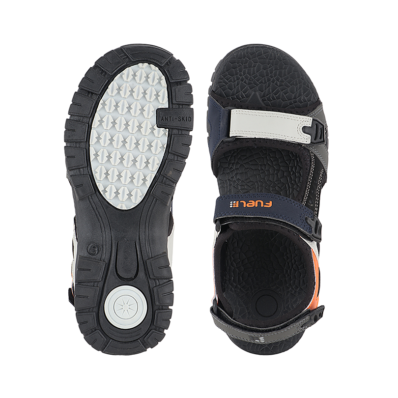 Fuel Rambo-01 Sandals For Men's (Black-Orange)