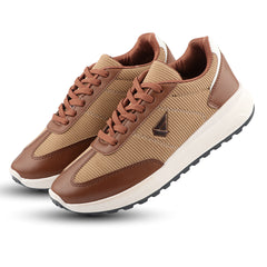 FUEL Neostep-04 Lightweight & Durable with Stylish Corduroy Cushioned Comfort Durable PVC Sole for Men's (Brown)