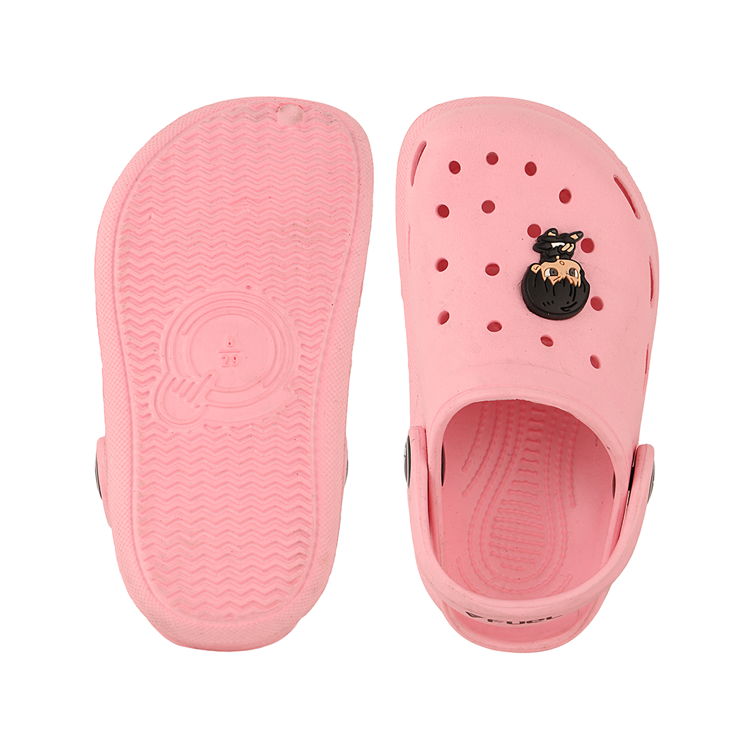 FUEL Hooper Clogs Slipper for 4-10 Years Boys/Girls (PINK)