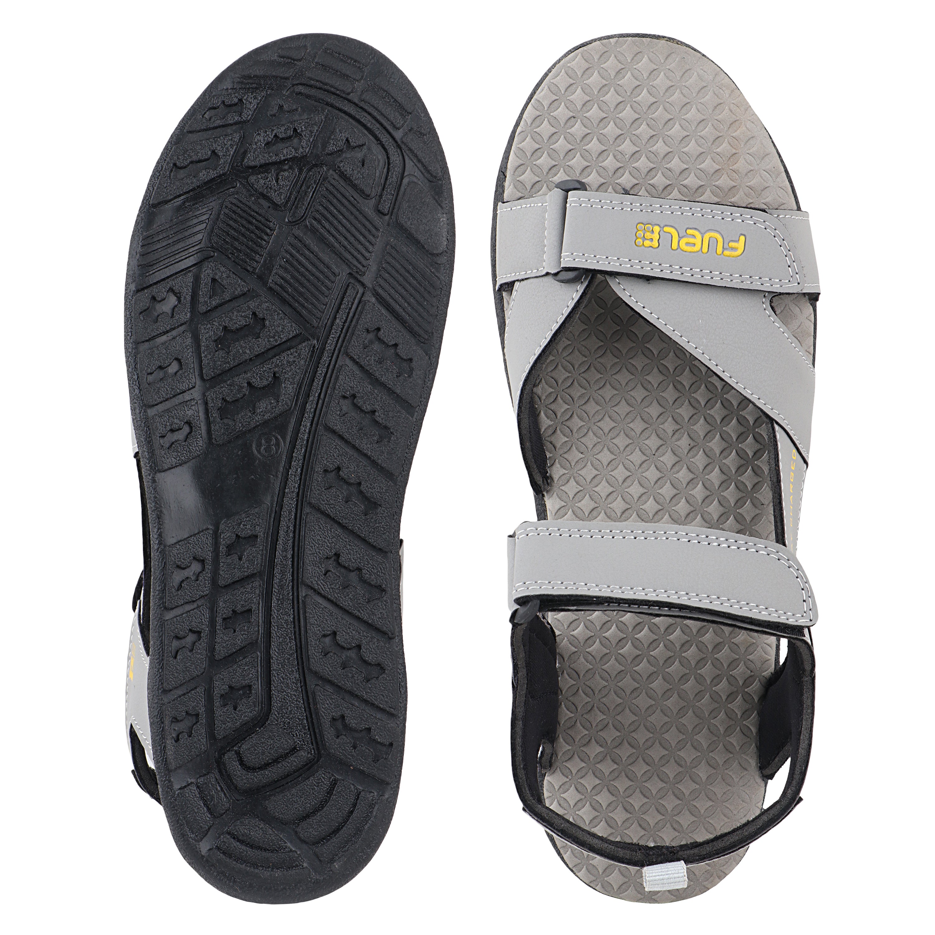 Fuel Roadster-02 Sandals For Men (Navy-Yellow)