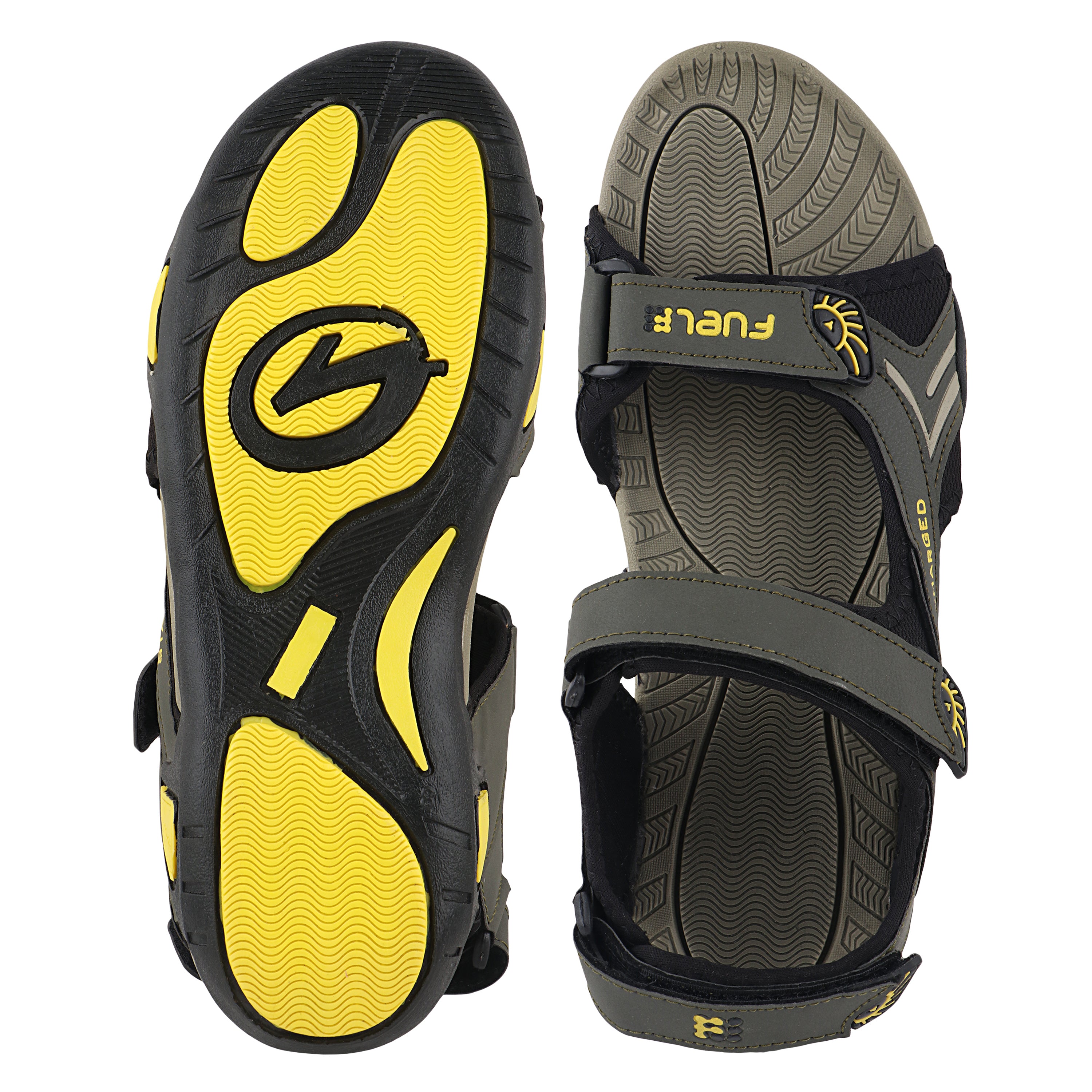 Fuel Victor Sandals For Men's (Olive-Yellow)