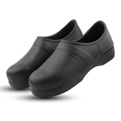 FUEL Oryon Safety Shoes for Men – Lightweight EVA Safety Footwear with Protective Toe, Comfortable Cushioned Footbed & Durable Sole for Industrial, Construction & Work Use, (Black)