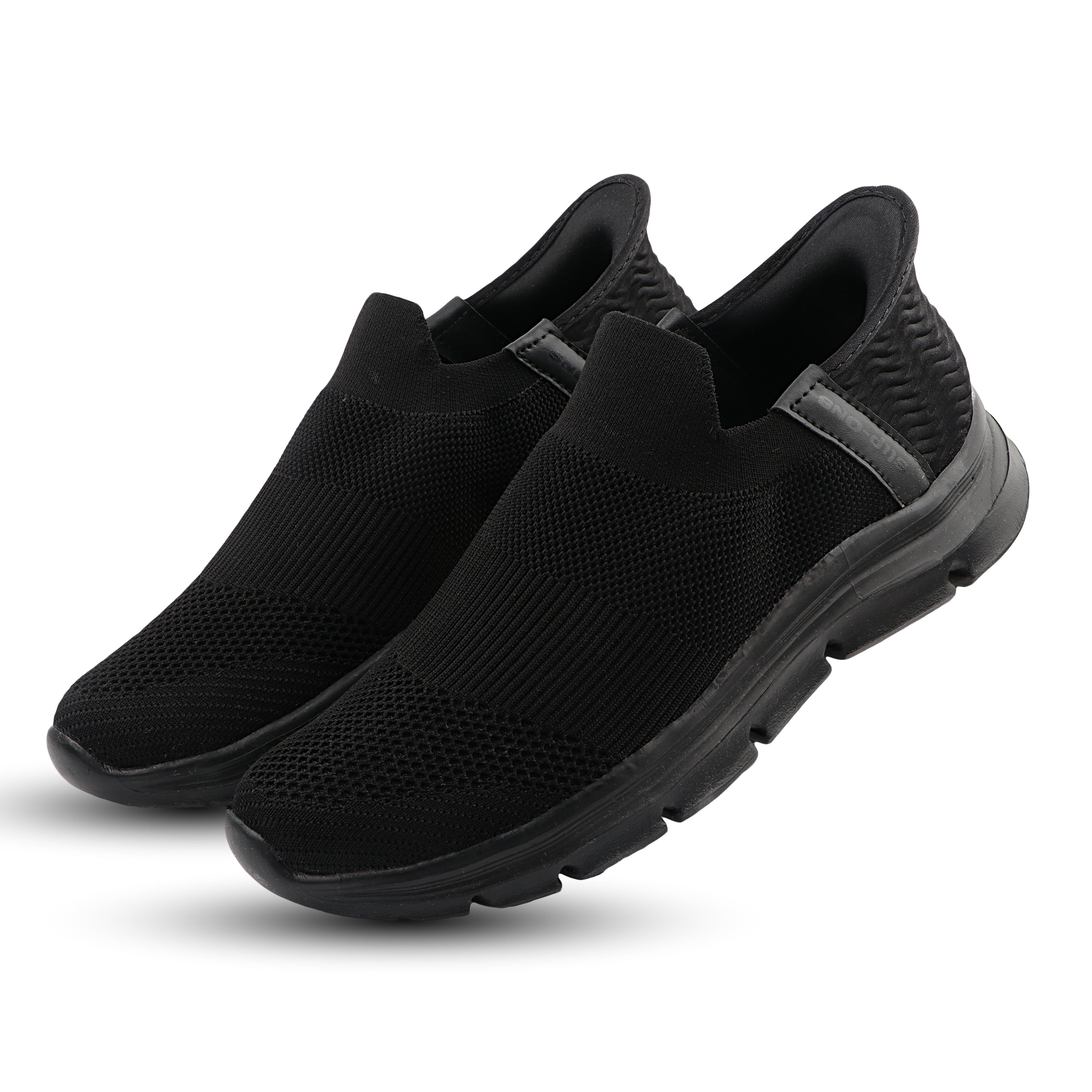 FUEL Flow Casual & Soft Cushioned Footbed Slip-On Sports Shoes For Men's (Black)