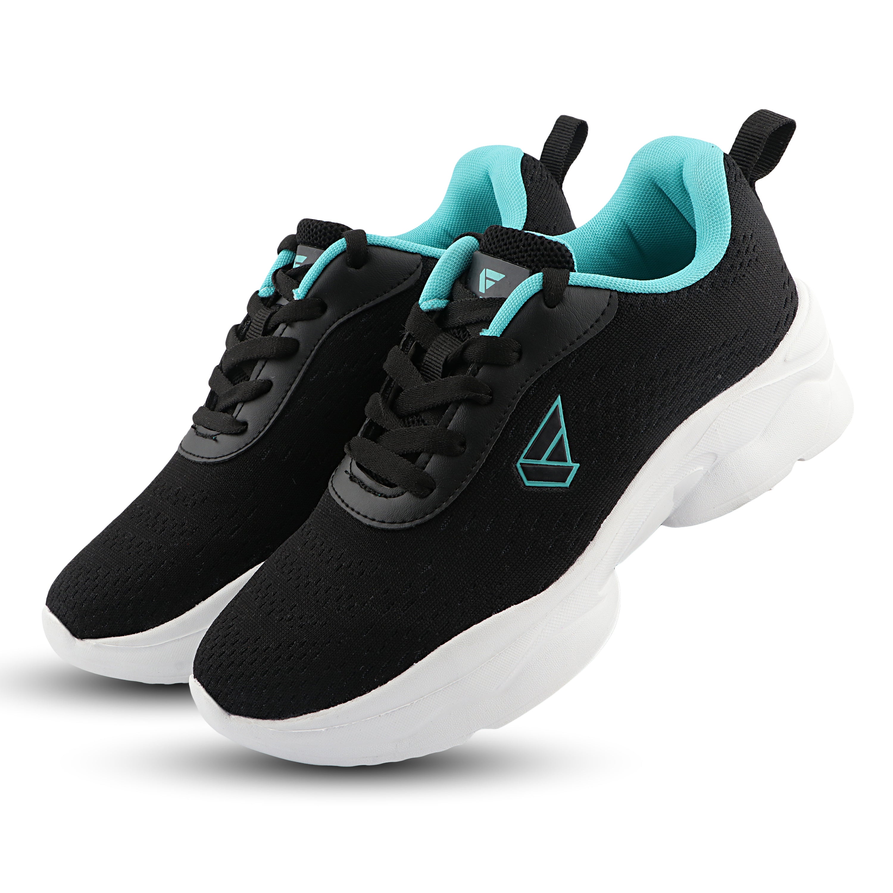 FUEL Wave Breathable & Cushioned Footbed Lace-Up Sports Shoes For Women's (Black)