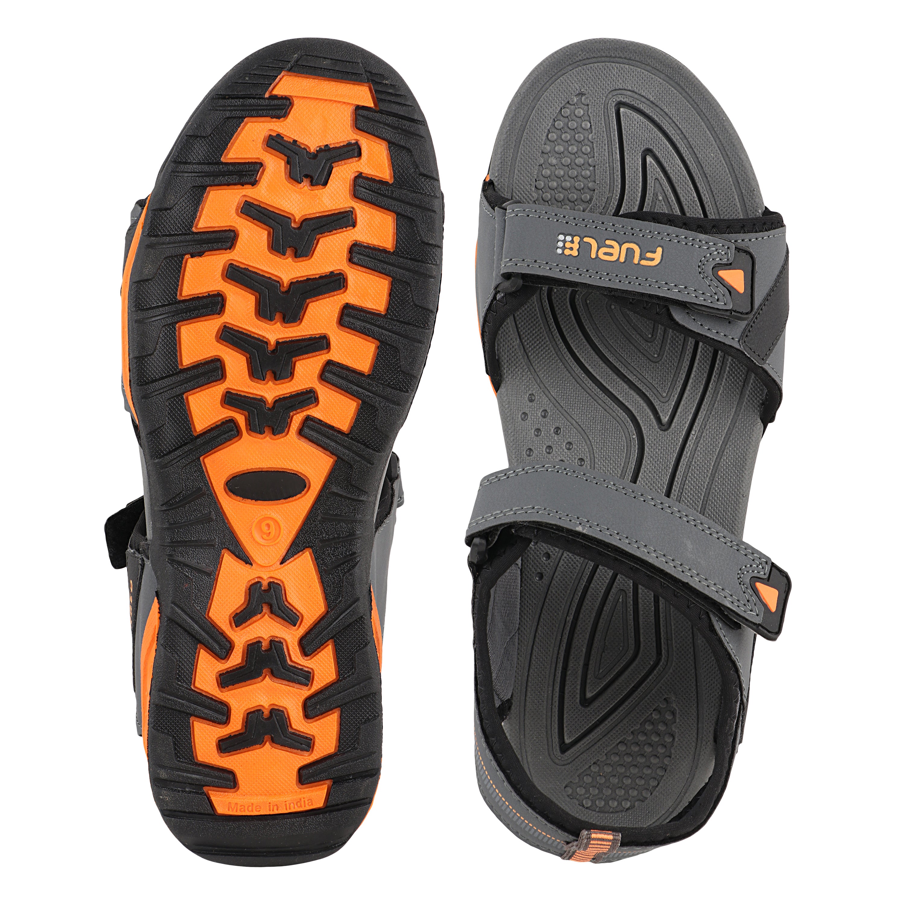 FUEL CAMRON SANDAL FOR MEN'S (GREY/ORANGE)