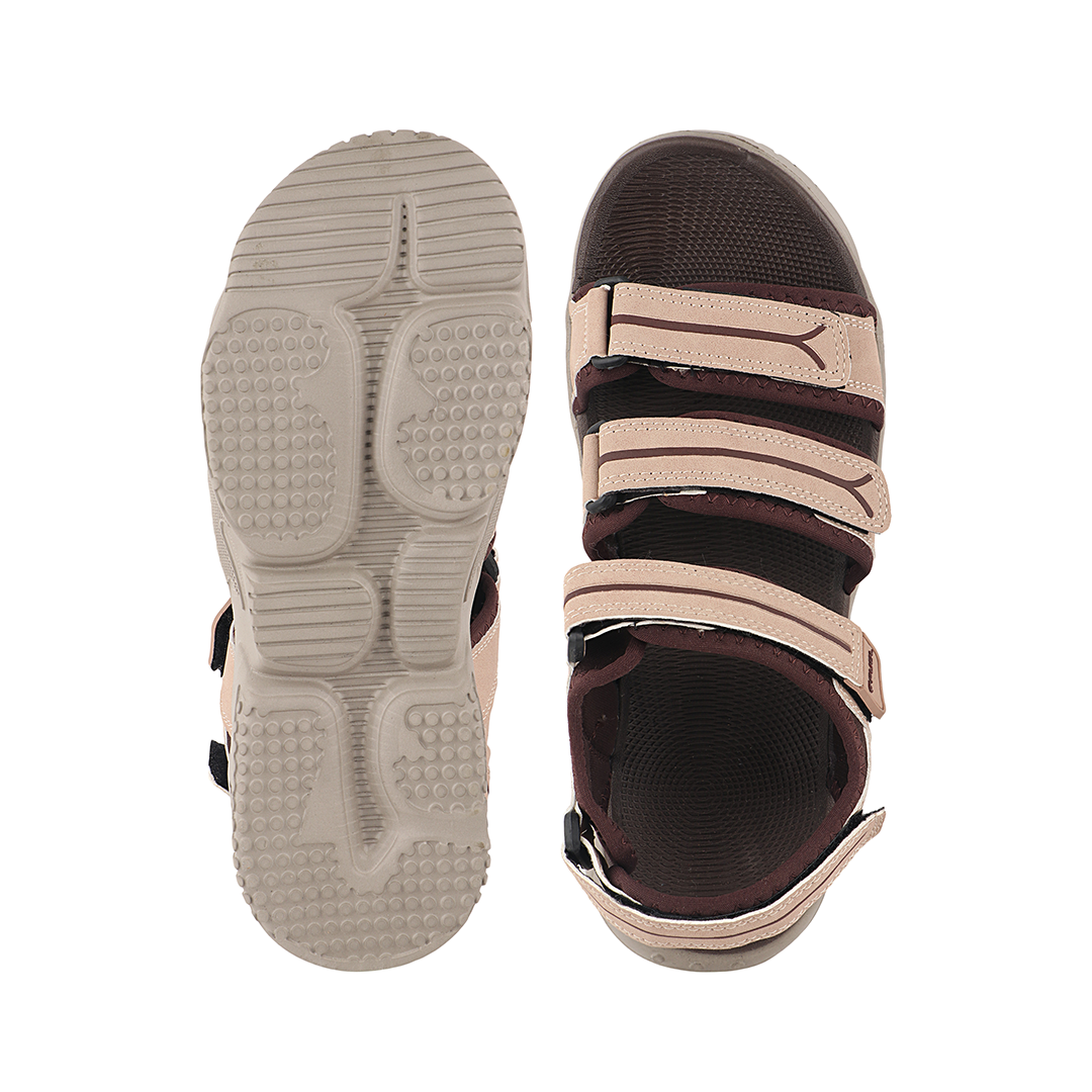 FUEL Keta-01 Comfortable & Lightweight with Soft Cushioning Sports Sandals for Men's (Brown)