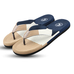 FUEL Trenzo Comfortable Slip-On Slippers with Cushioned Insole & Flexible Sole for Men's (Beige)