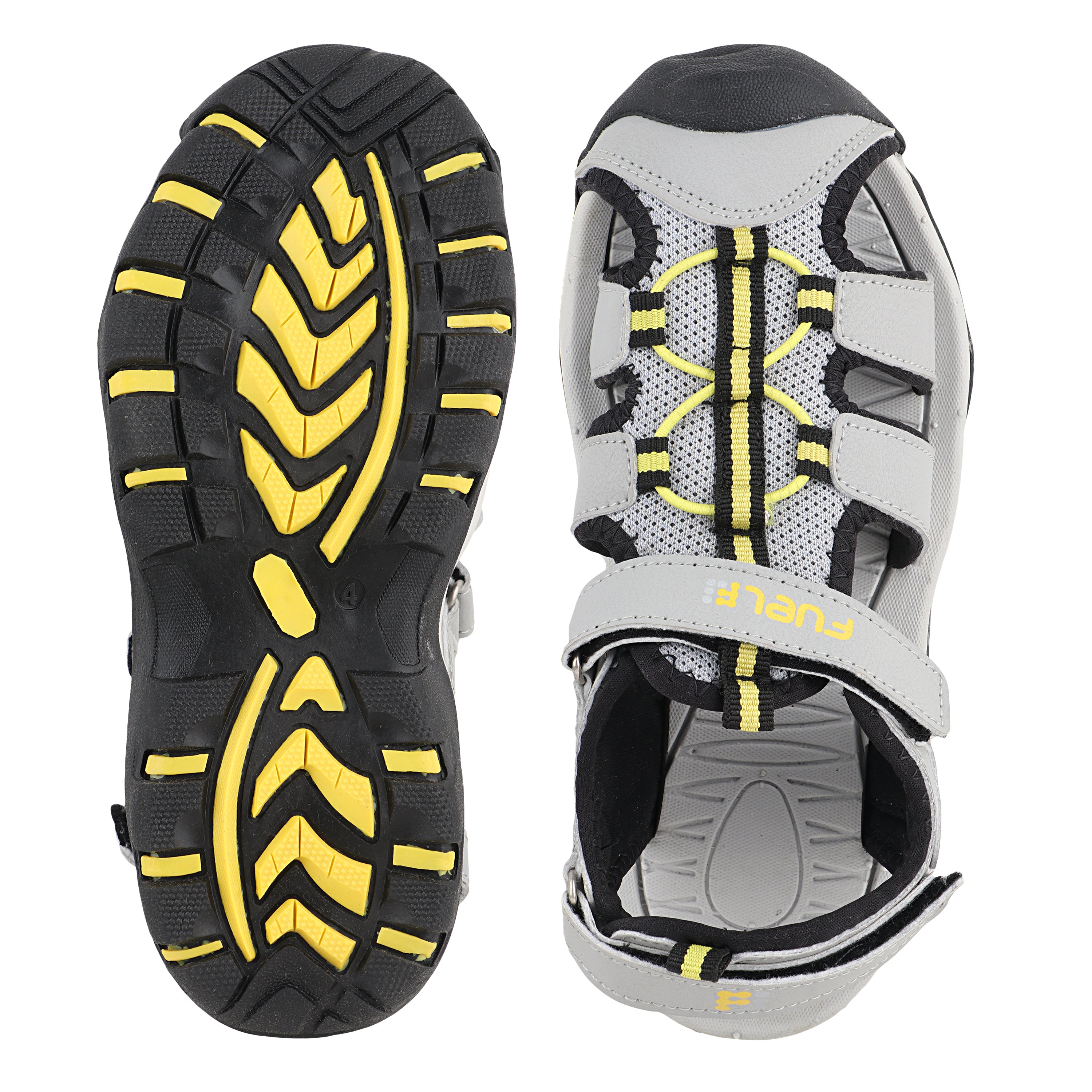 Fuel Luke Sandal For Boy's (Grey/Yellow)