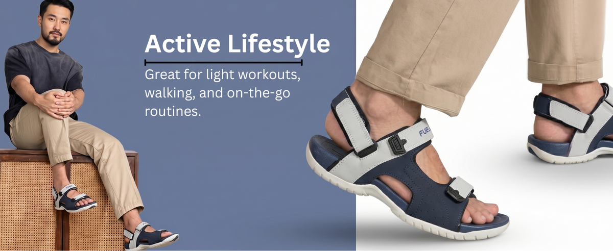 FUEL 2112-02 Men’s Outdoor Comfortable Daily Wear Sports Sandals (Black)