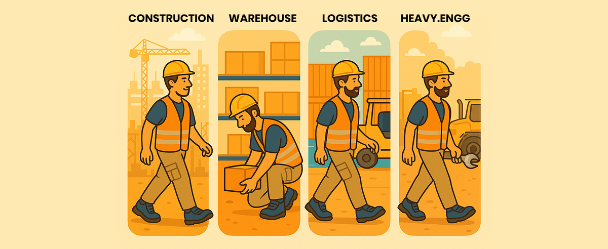 FUEL Rugged Wings Industrial Nitrile Rubber Sole Safety Shoes with 200J Toe Protection for Men