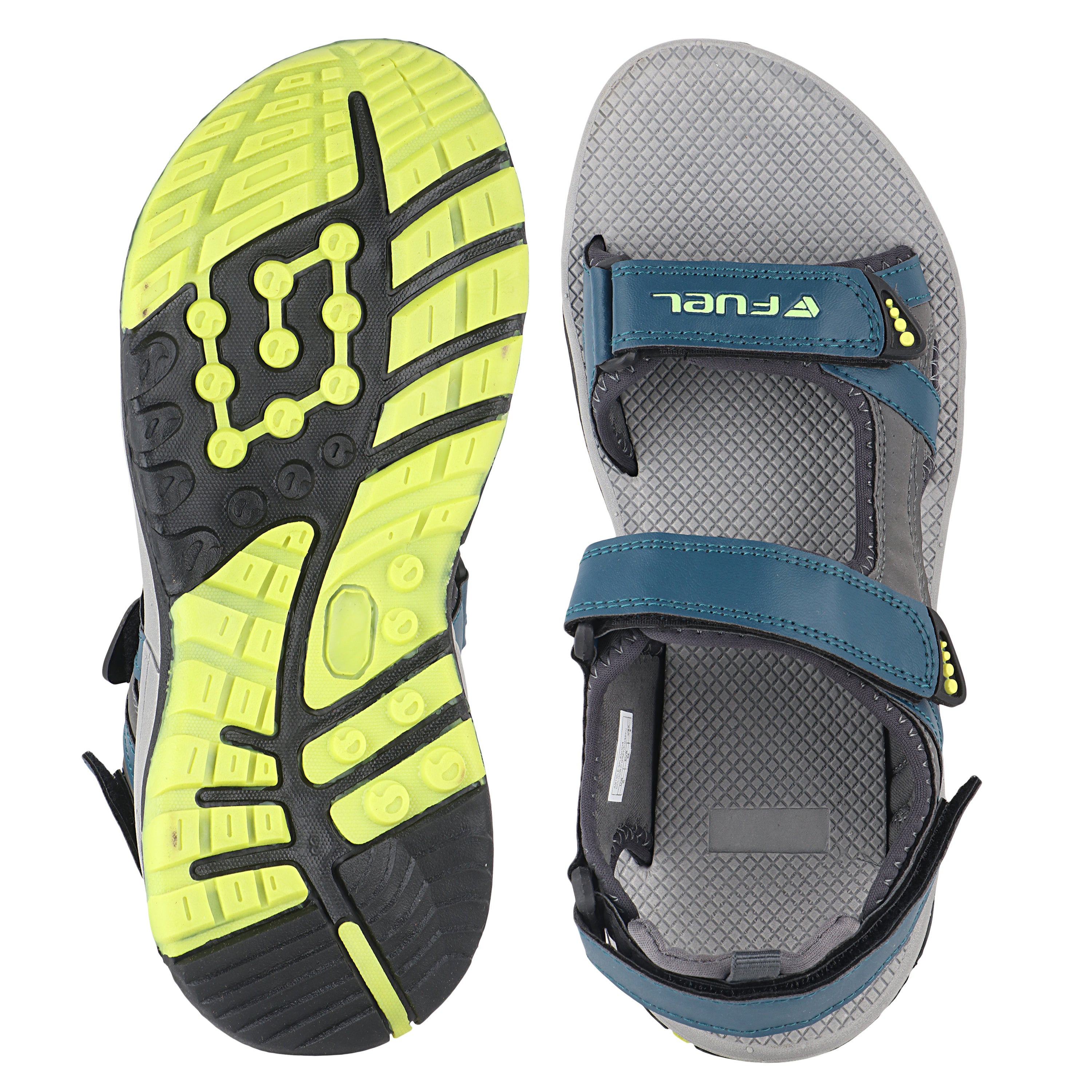 Fuel Splendor Sandals For Men's (Grey-P Green)