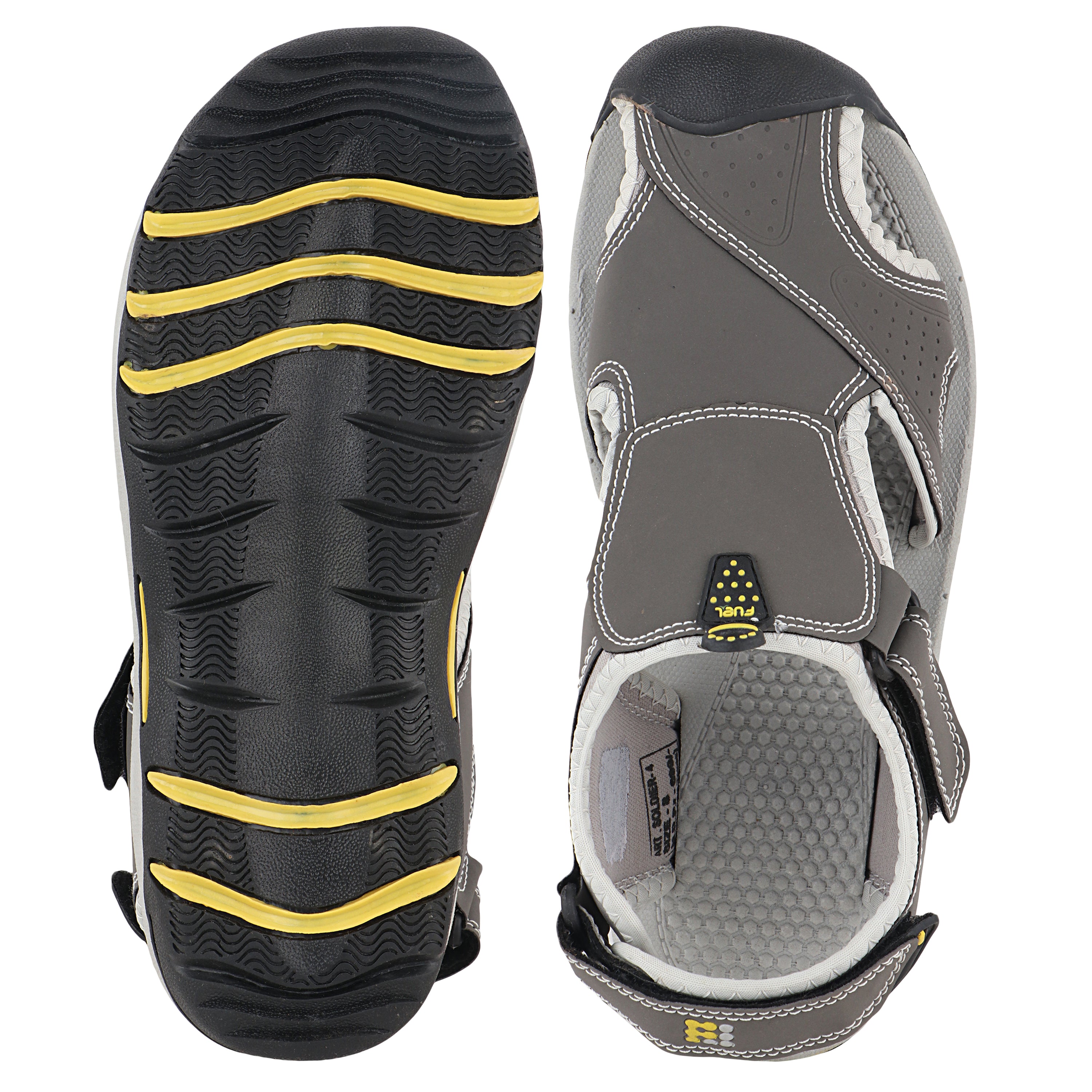 Fuel Soldier-04 Fisherman Sandals for Men (D-Grey)