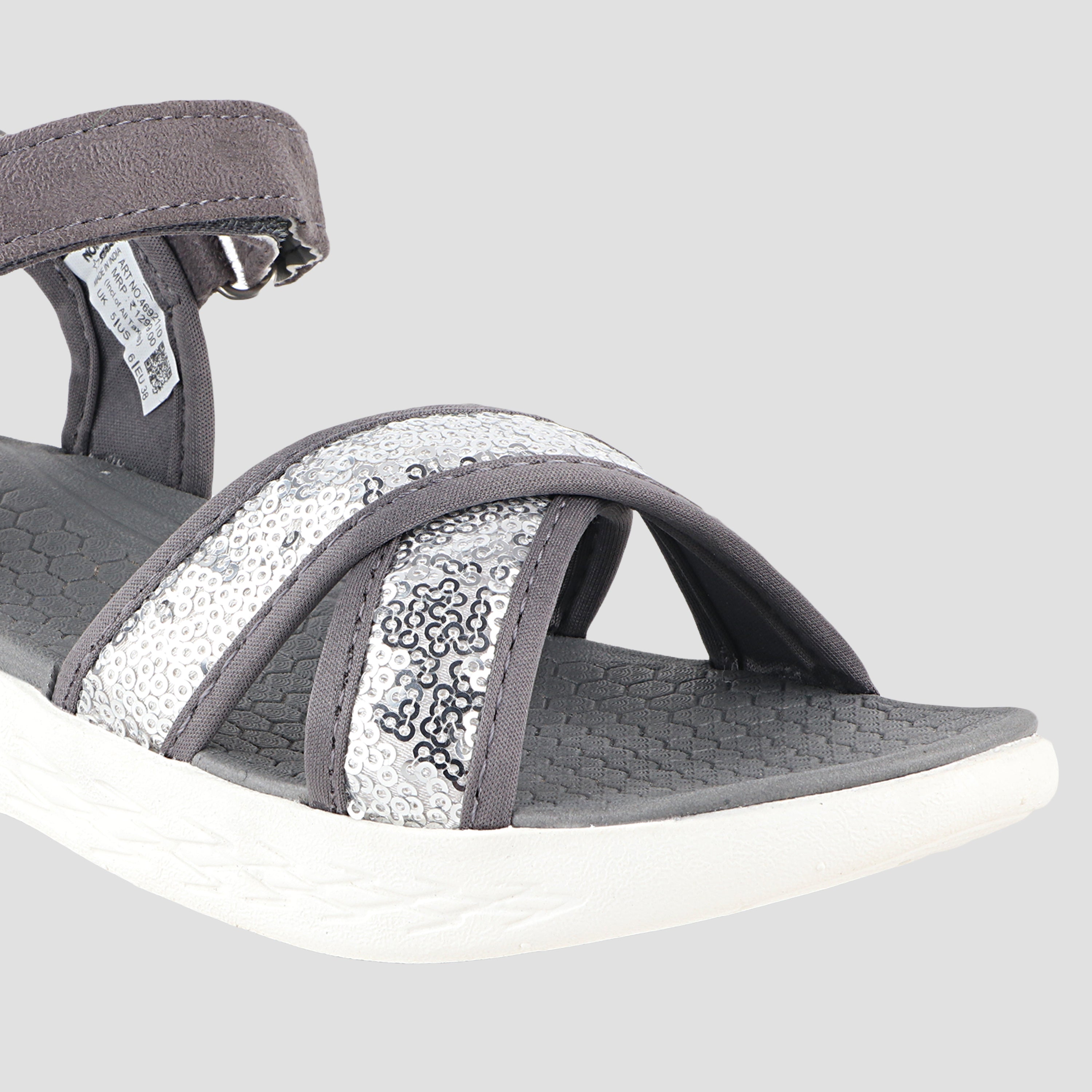 FUEL fashion Sandal for Women (Grey)