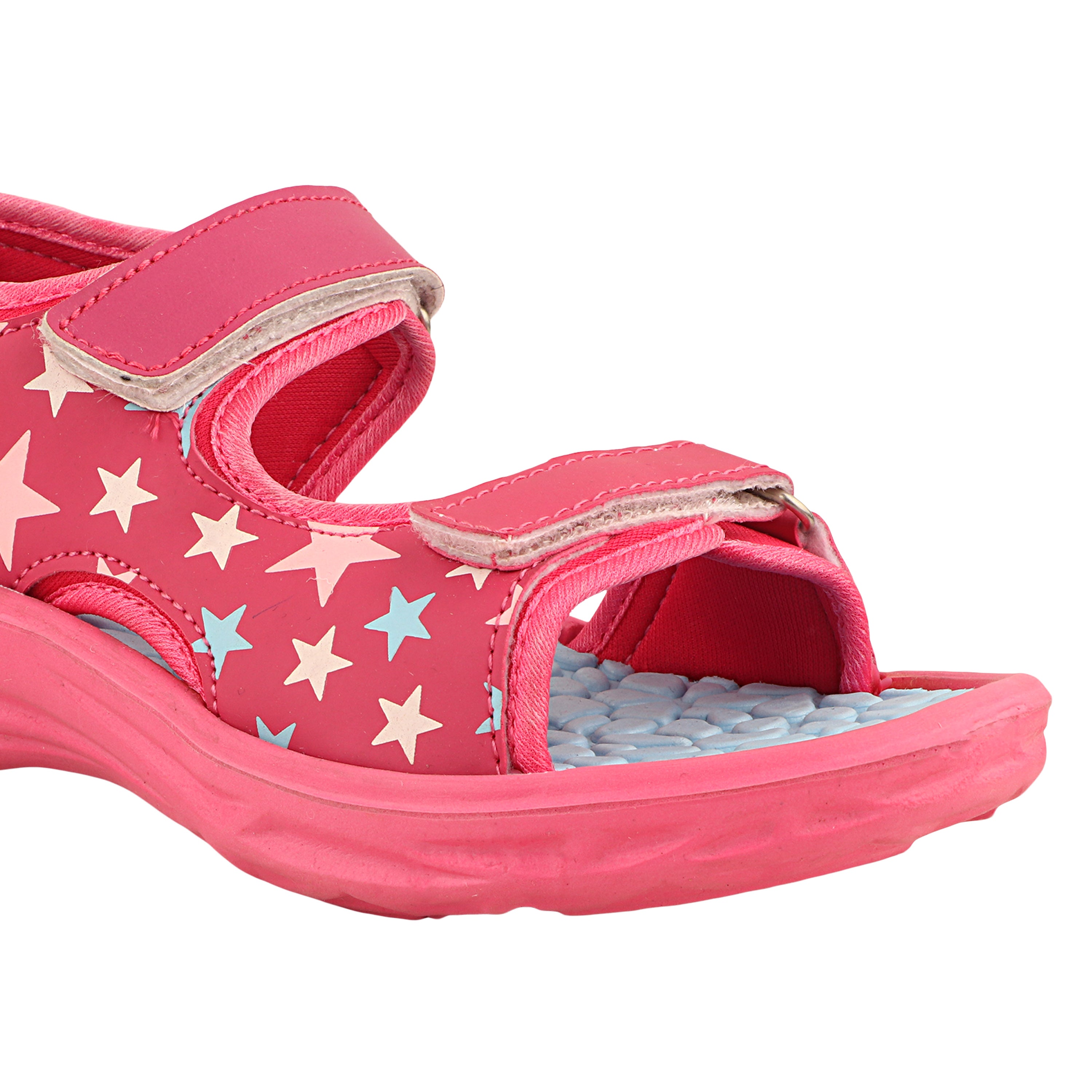 FUEL Twinkle-Toe Open Toe Two Strap Sandals with Comfort Sole For Little Girls