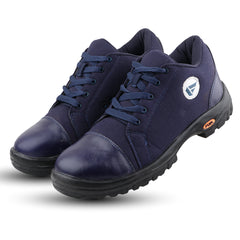 FUEL Canvee Comfortable & lightweight Safety Shoes with 200J Steel Toe (Blue)
