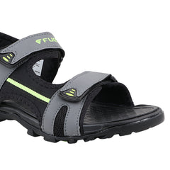 FUEL Punch-04 Trendy & Comfortable with Soft Cushioned Insole Sports Sandals for Men (Grey)