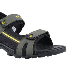 FUEL Punch-04 Trendy & Comfortable with Soft Cushioned Insole Sports Sandals for Men (Olive)