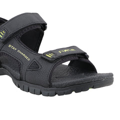 Fuel Rambo-04 sandal for Men  (Black-P.Green)