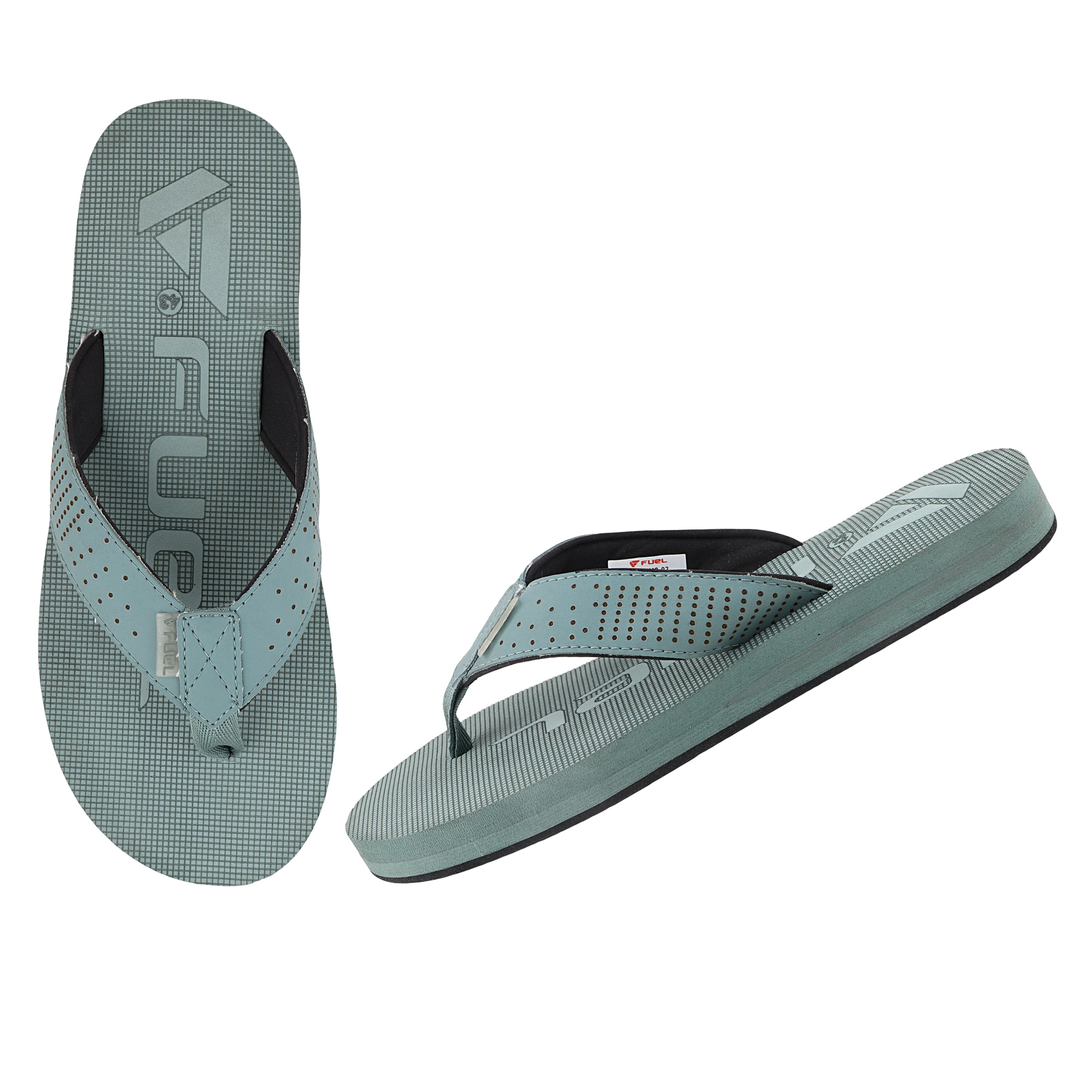 FUEL FMS-02 Comfortable & Light weight Men's Slippers (Mist-Green)