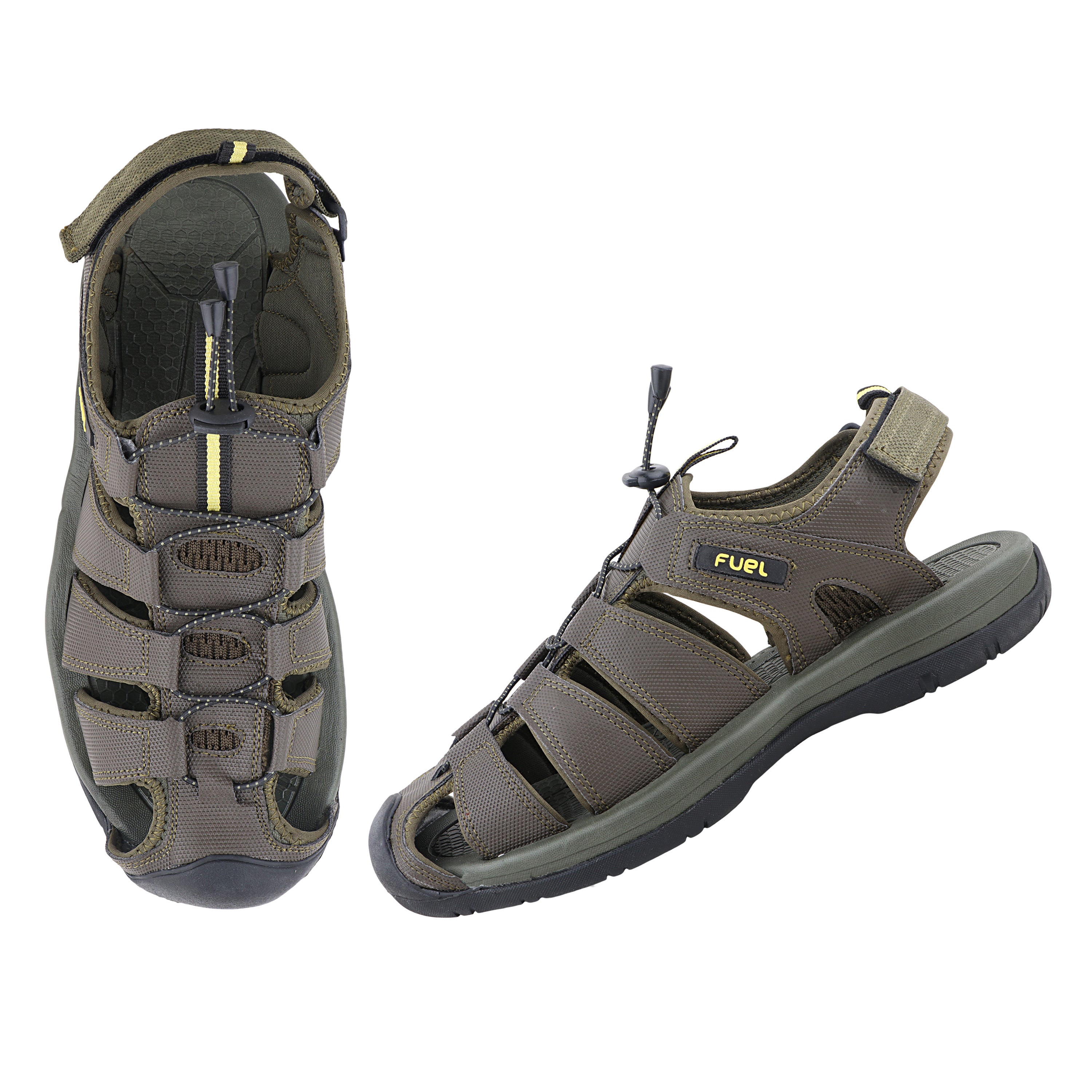 Fuel Comando Men's Lightweight & Comfortable Sandals – Daily Wear Slip-Resistant Footwear