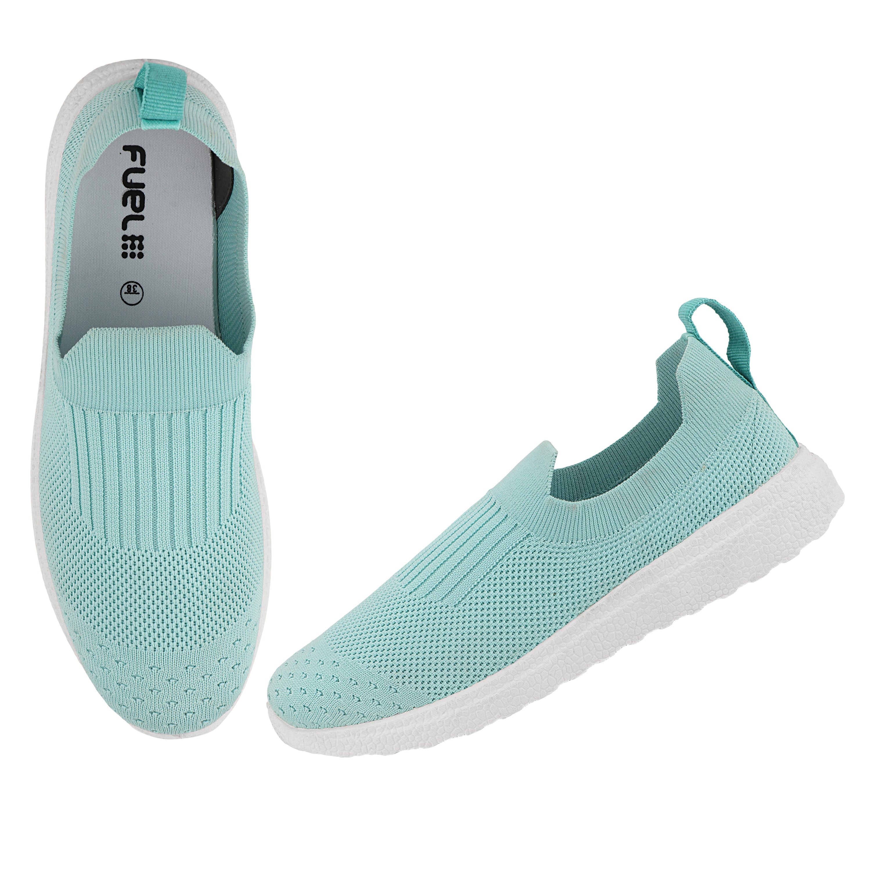 FUEL Florina Comfortable Slip-on Sports Shoes for Women (Blue)