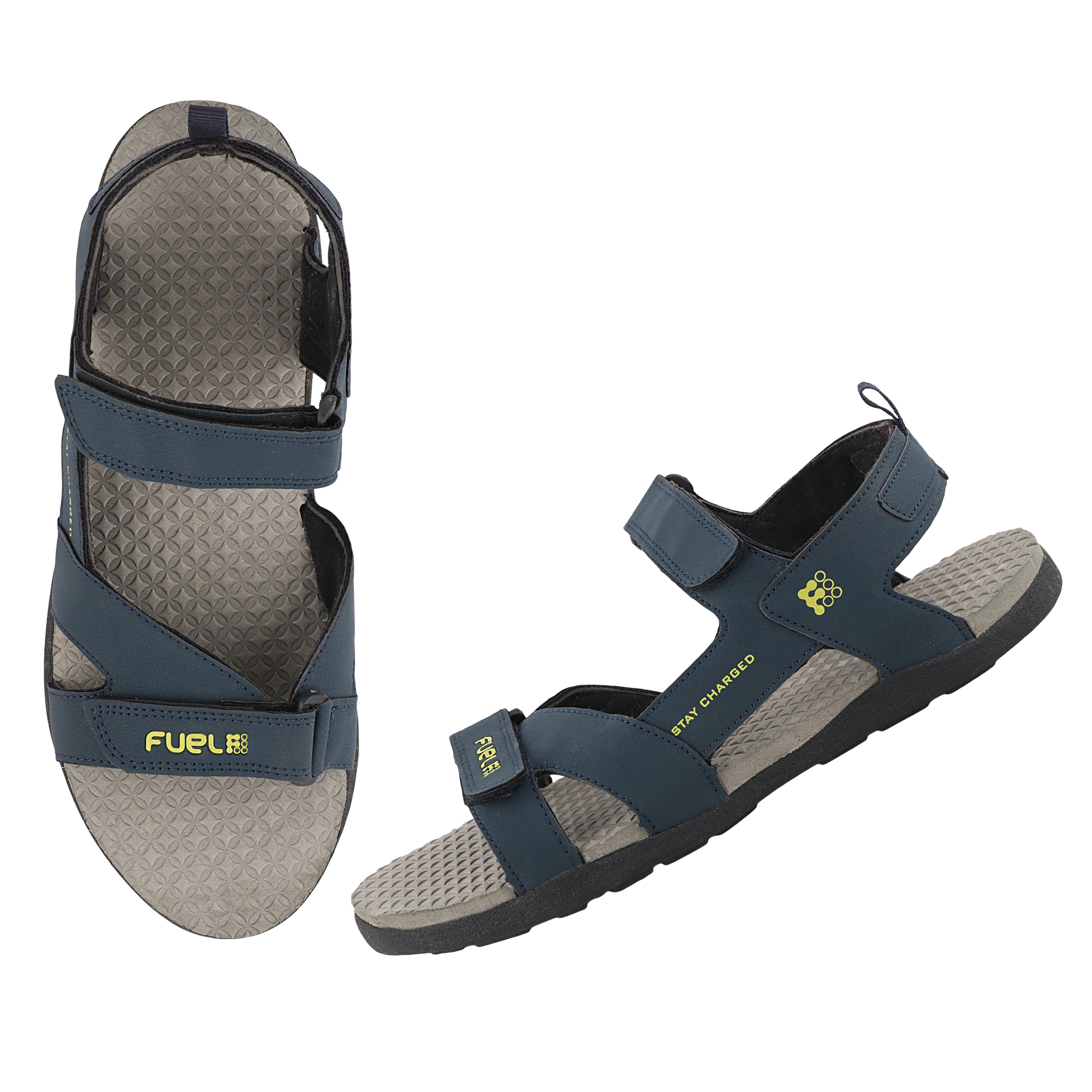 FUEL Roadster-02 Ultra Light-Weight Sports Sandals For Men (Navy)