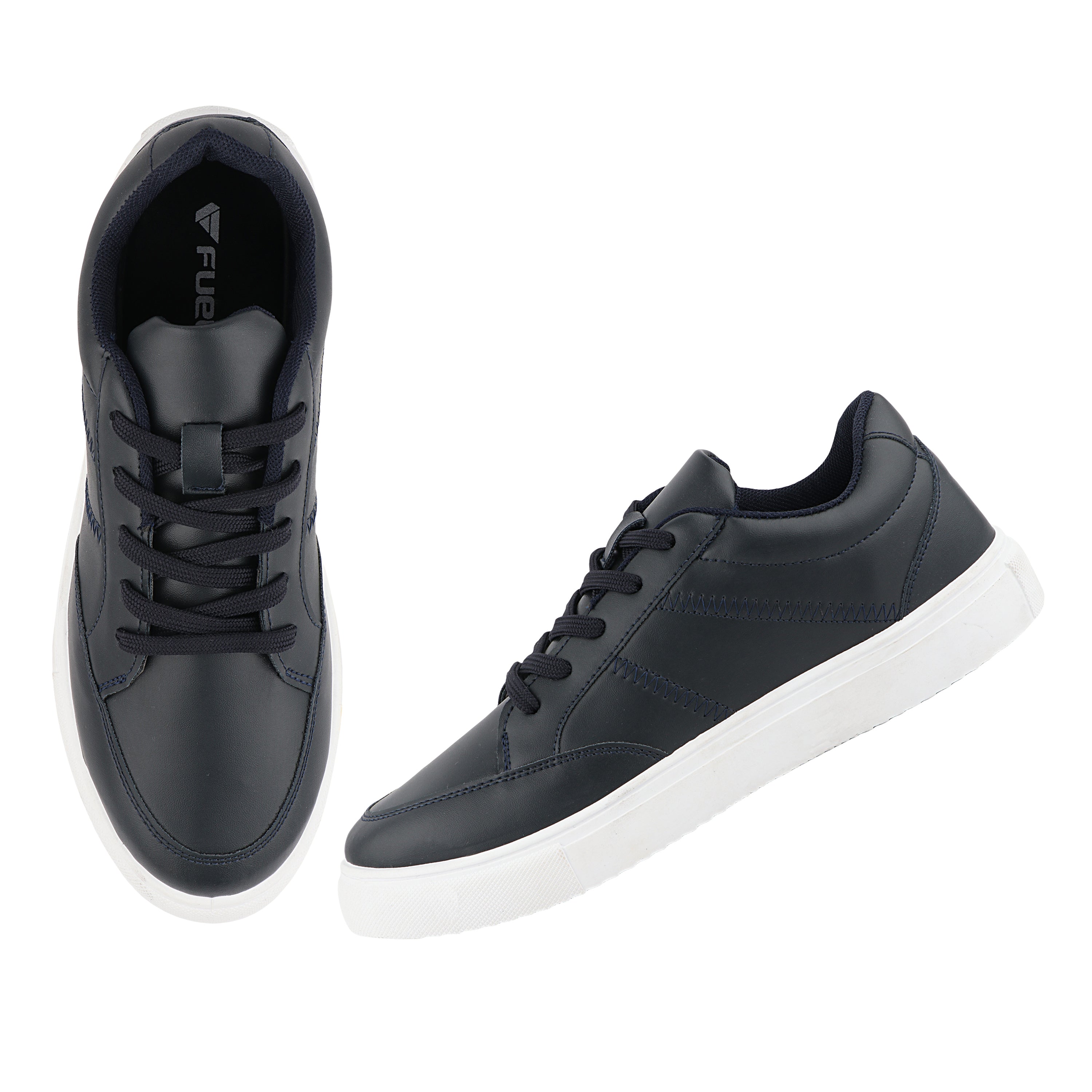 FUEL Sneaks-02 Lightweight Breathable Casual Men's Sneakers for Outdoor Activities (Navy)